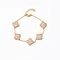 Fashion Four-Leaf Clover Zircon Bracelet - Classic and Versatile